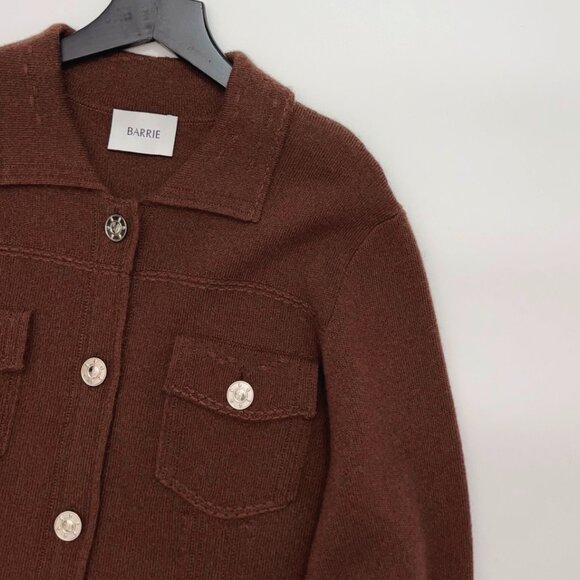 BARRIE Barrie Knitted Jacket - Brown - Picture 6 of 13